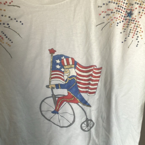 Sunbelt White T-Shirt with Patriotic Design xl - Picture 2 of 6